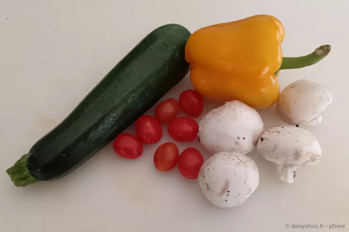 Vue secondaire de la recette Brochettes de légumes marinés au grill