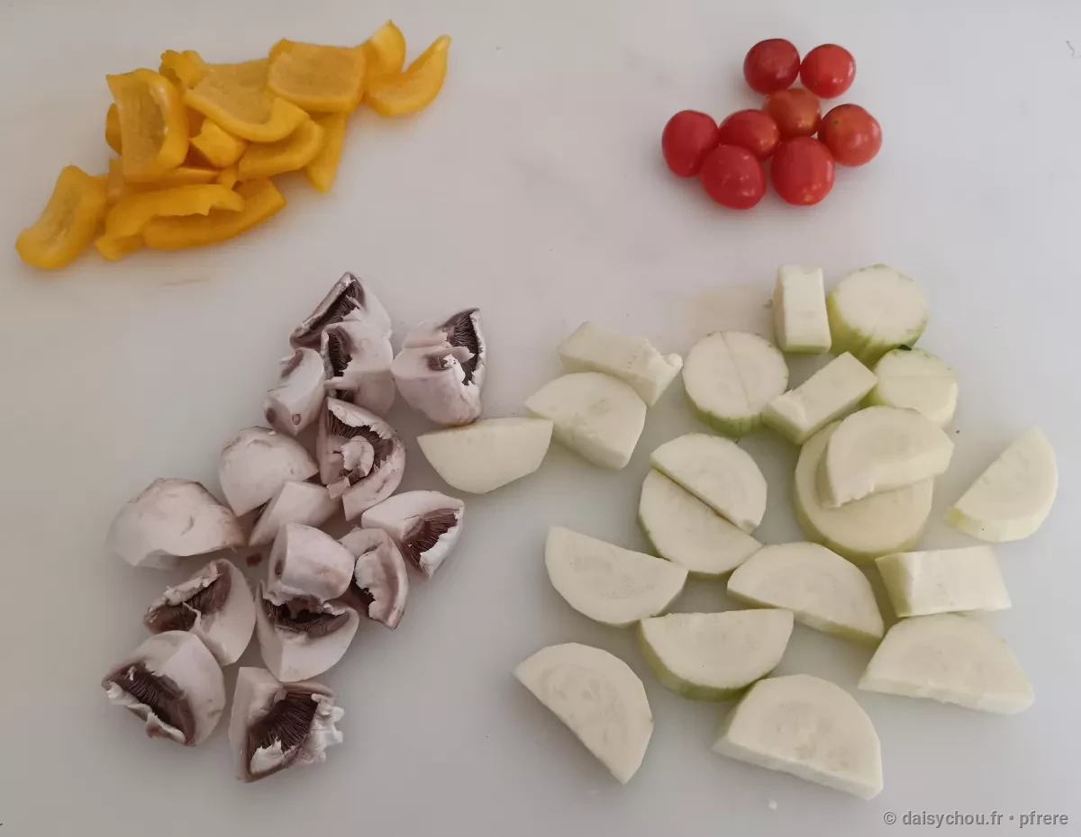 Vue secondaire de la recette Brochettes de légumes marinés au grill