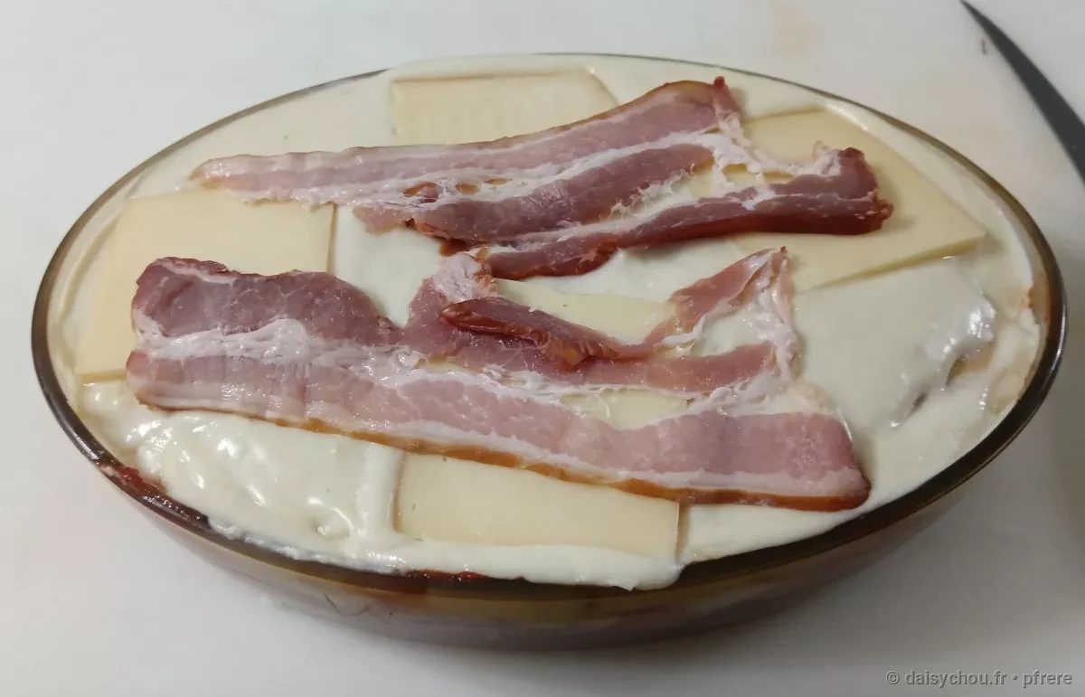 Vue secondaire de la recette Lasagnes au Jambon, Viande Hachée et Fromage à Raclette