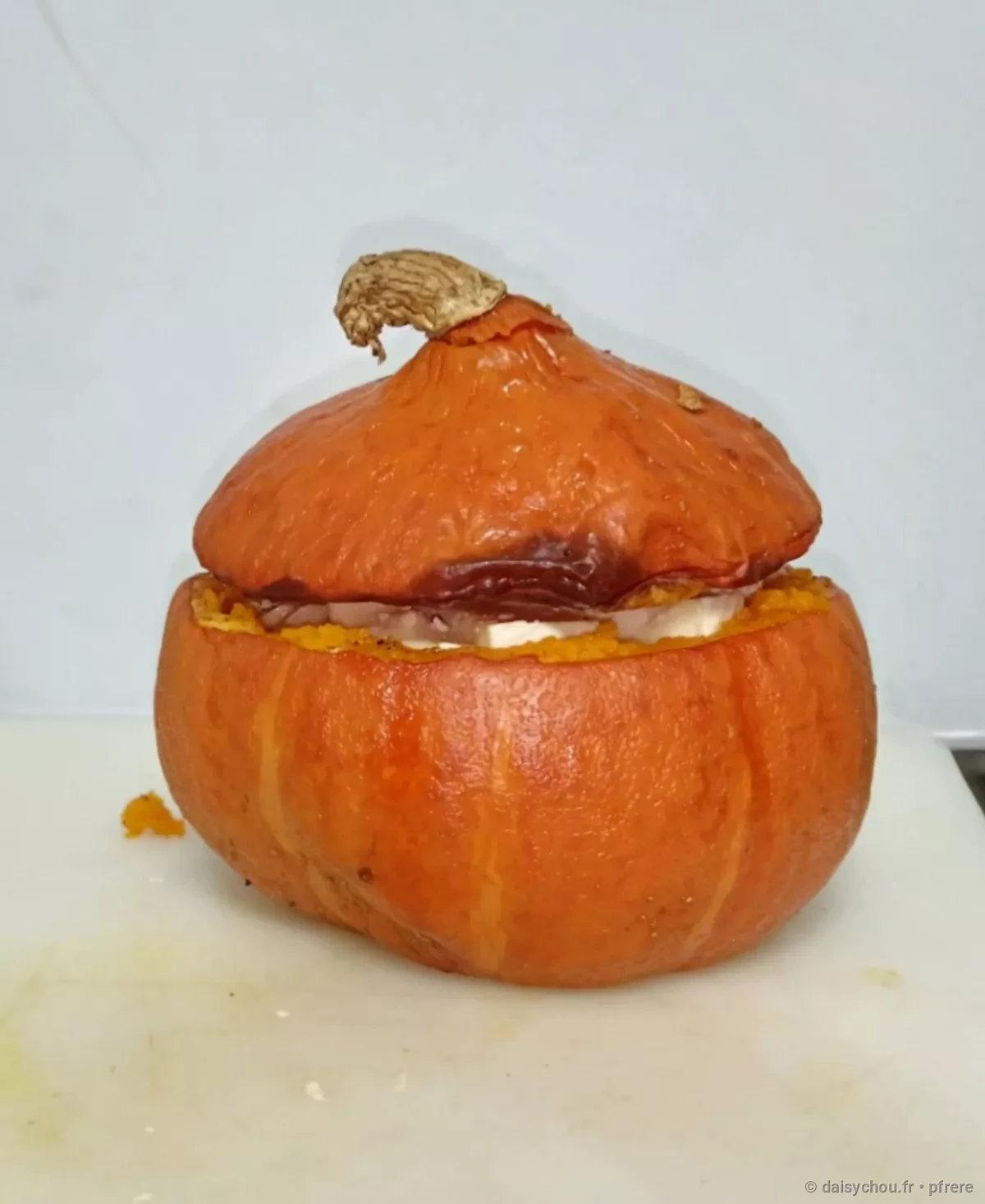 Potimarron Rôti & Farci façon "Tartiflette" - Recette au barbecue Ninja