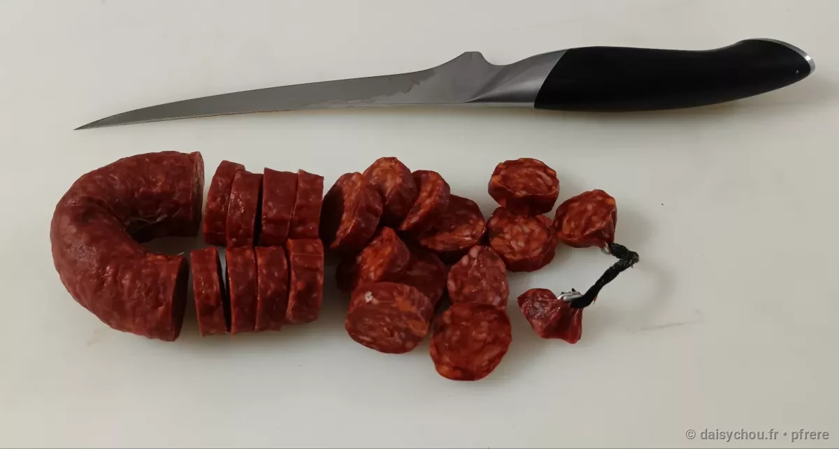 Vue secondaire de la recette Riz au poulet, chorizo, crevettes et moules