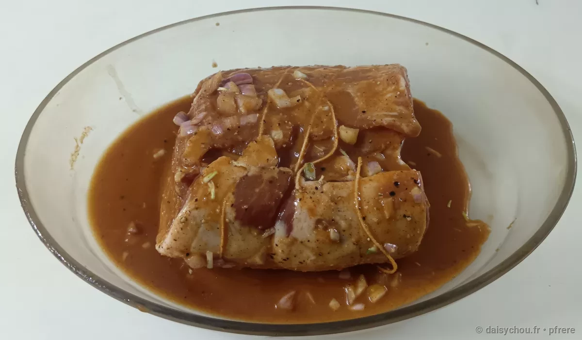 Vue secondaire de la recette Rôti de porc mariné à la sauce huître