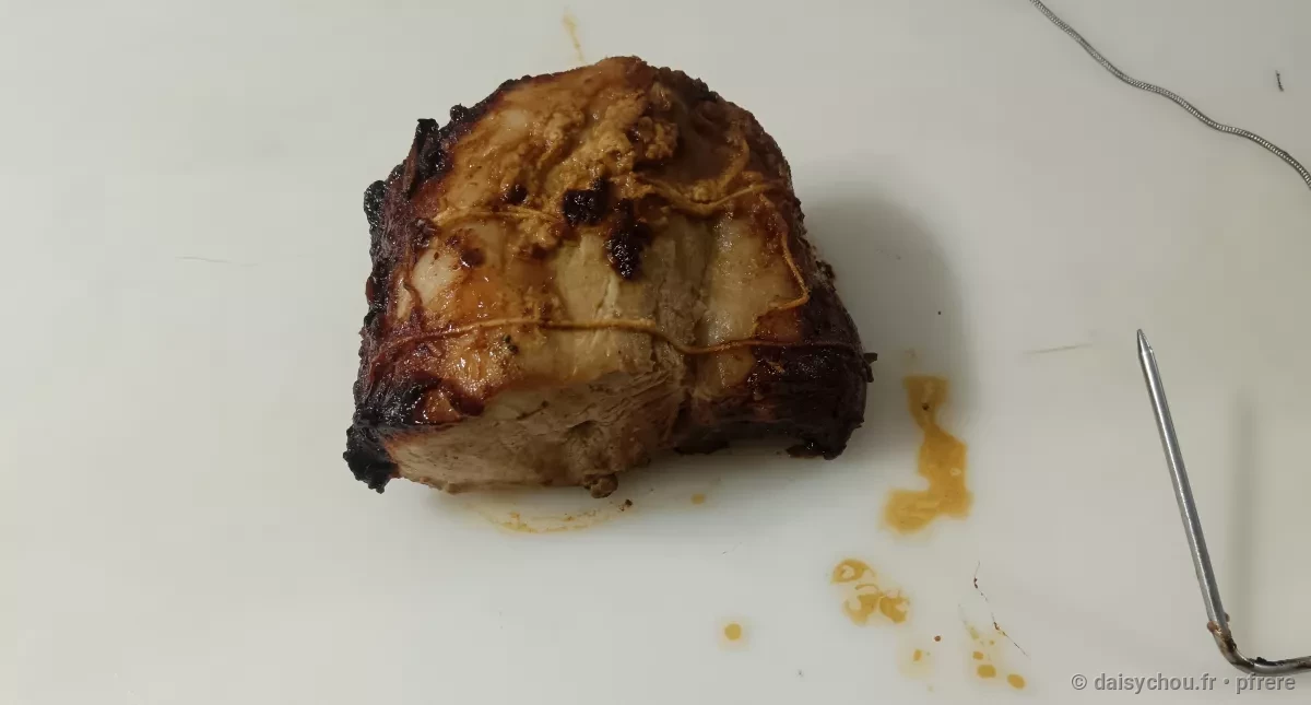 Vue secondaire de la recette Rôti de porc mariné à la sauce huître