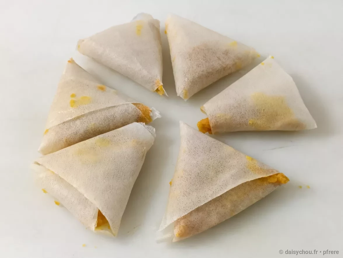 Vue secondaire de la recette Samoussas pommes de terre & carottes